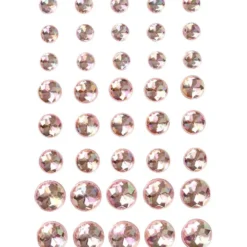 Halv-pärlor, stl. 6+8+10 mm, rosa, 40 st./ 1 förp.