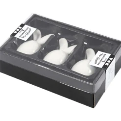 Hare, H: 6,7 cm, Dia. 3,6 cm, vit, 3 st./ 1 förp.