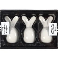 Hare, H: 6,7 cm, Dia. 3,6 cm, vit, 3 st./ 1 förp.