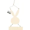 Hare med skylt, H: 29,5 cm, B: 19,2 cm, 1 st.