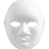 Helmask av papp, H: 22 cm, B: 17 cm, vit, 10 st./ 1 förp.