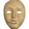 Helmasker av papier-maché, H: 17,5 cm, B: 12,5 cm, 1 st.
