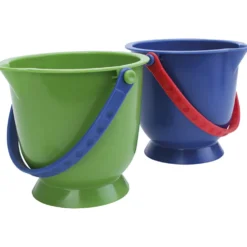 Hinkar med fot, H: 14 cm, 1,25 l, mixade färger, 12 st./ 1 set