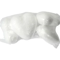 Hjärtan, H: 6 cm, D: 3 cm, B: 6 cm, vit, 5 st./ 1 förp.