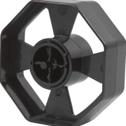Hjul till bordsdispenser, B: 25 mm, Dia. 7,5 cm, svart, 1 st.