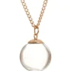 Hänge i glasflaska, Miniboll, stl. 1.8 cm, rosa guld, 1 st.