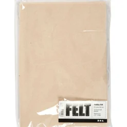 Hobbyfilt, A4, ark 210x297 mm, tjocklek 1,5-2 mm, ivory, 10 ark/ 1 förp.