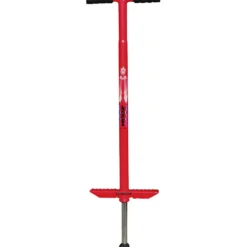 Hoppstyltor, Ålder upp till 7 år, L: 100 cm, röd, 1 st.
