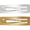 Hårspänne , L: 58 mm, B: 16 mm, guld, silver, 4 st./ 1 förp.