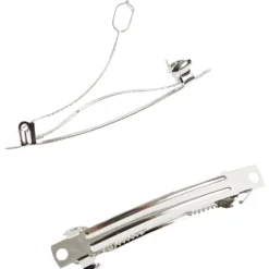 Hårspännen, L: 6 cm, B: 6 mm, försilvrad, 20 st./ 1 förp.