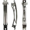 Hårspännen, L: 8 cm, B: 8 mm, försilvrad, 30 st./ 1 förp.