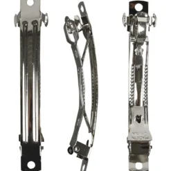 Hårspännen, L: 8 cm, B: 8 mm, försilvrad, 30 st./ 1 förp.