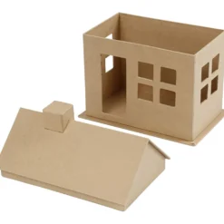 Hus, H: 23 cm, D: 14,5 cm, L: 22,5 cm, 1 st.