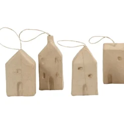 Hus, H: 9,5-12 cm, L: 5,5-6,5 cm, B: 3 cm, 4 st./ 1 förp.