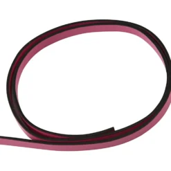 Imiterat Läderband, B: 10 mm, tjocklek 3 mm, rosa, 1 m/ 1 förp.
