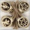 Juldekoration, Dia. 3 cm, tjocklek 2,7 mm, 24 st./ 1 förp.