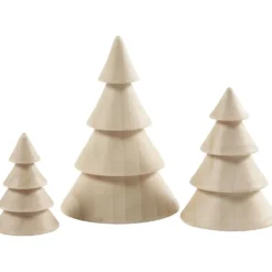 Julgranar, H: 5+7,5+10 cm, Dia. 3,5+5,4+6,7 cm, 3 st./ 1 förp.