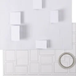 Julkalender, utan motiv, stl. 30x42 cm, vit, 10 st./ 1 förp.