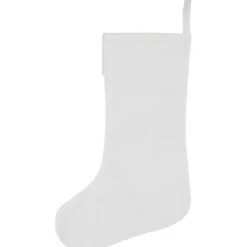 Julstrumpa, H: 40 cm, B: 26 cm, 210 g, vit, 1 st.