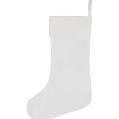 Julstrumpa, H: 40 cm, B: 26 cm, 210 g, vit, 12 st./ 1 förp.
