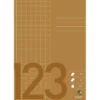 Kalkylbok, A5, stl. 14,8x21 cm, Antal sidor 48, rutor 10 × 10 mm, 60 g, brun, 25 st./ 1 förp.