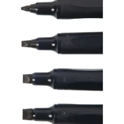 Kalligrafipennor, Tusch, spets 1,4+2,5+3,6+4,8 mm, svart, 4 st./ 1 förp.