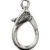 Karbinhakar, L: 30 mm, Hålstl. 3 mm, antiksilver, 4 st./ 1 förp.