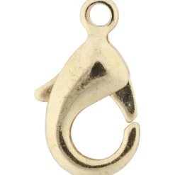 Karbinhake, L: 10,1 mm, förgylld, 5 st./ 1 förp.