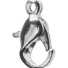 Karbinhake, L: 10 mm, försilvrad, 10 st./ 1 förp.