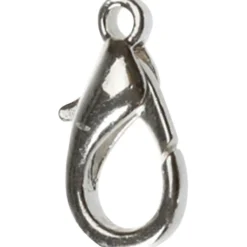 Karbinhake, L: 18 mm, försilvrad, 25 st./ 1 förp.