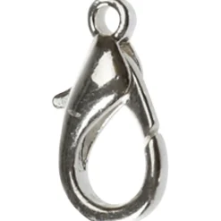 Karbinhake, L: 18 mm, försilvrad, 4 st./ 1 förp.