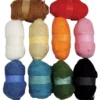 Kardad Ull, mixade färger, 10x25 g/ 1 förp.
