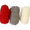 Kardad Ull, röd/vit harmoni, 3x10 g/ 1 förp.