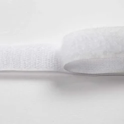 Kardborreband, B: 20 mm, vit, 5 m/ 1 rl.