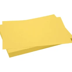 Kartong, ark 50x35 cm, 270 g, gul, 10 ark/ 1 förp.