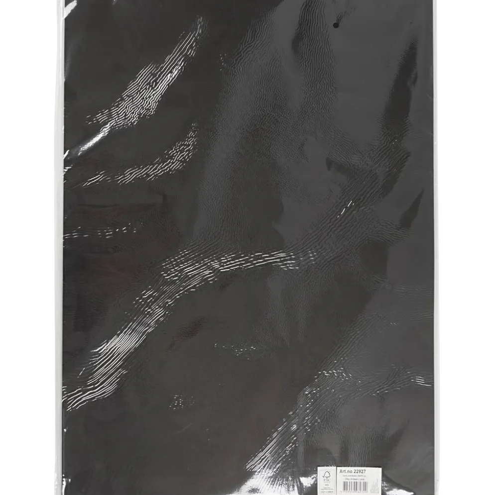 Kartong, ark 50x70 cm, 270 g, svart, 10 ark/ 1 förp.