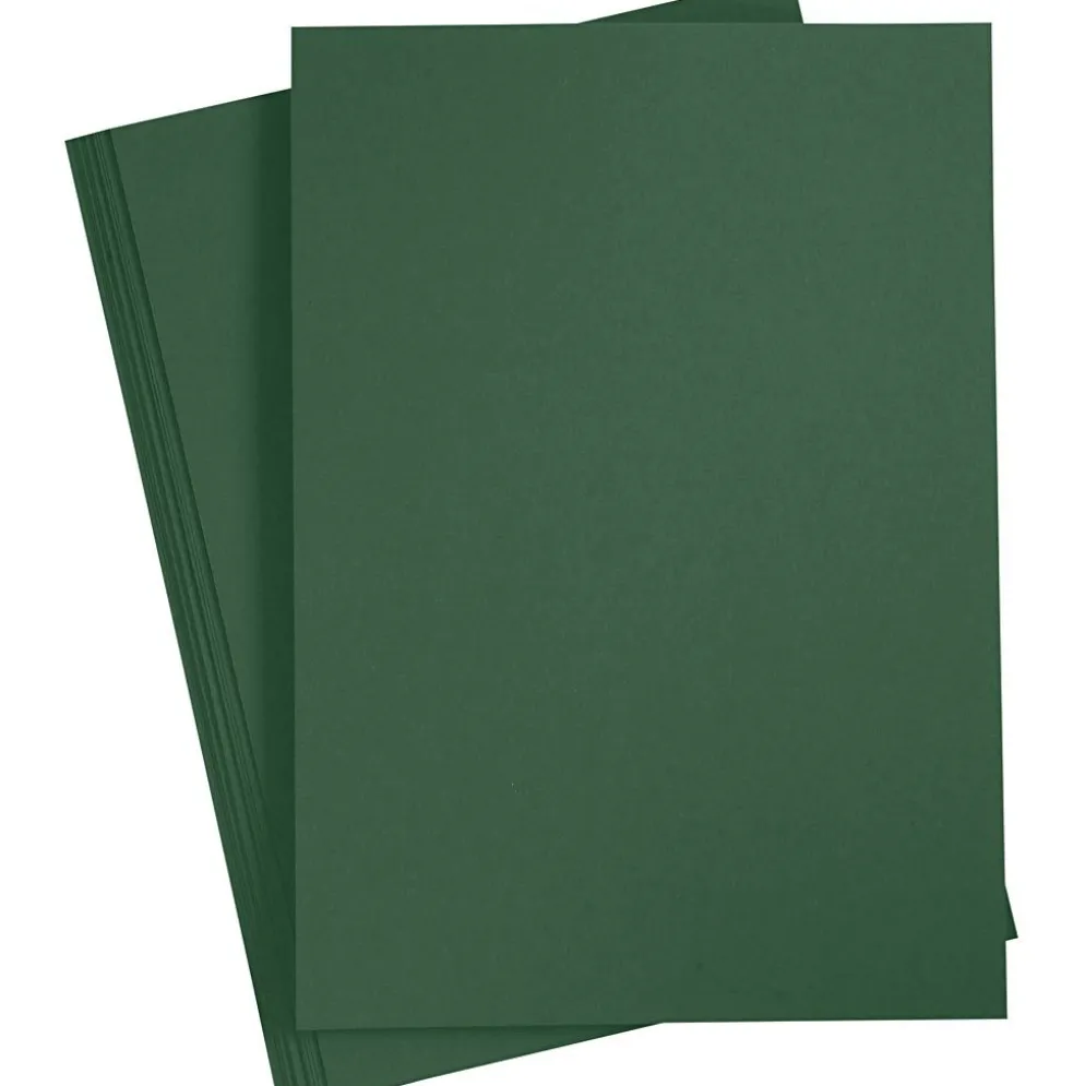Kartongpapper, A4, ark 210x297 mm, 180 g, mörkgrön, 20 ark/ 1 förp.