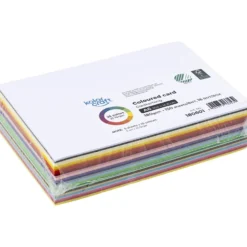 Kartongpapper, A6, 180 g, mixade färger, 150 ark/ 1 förp.