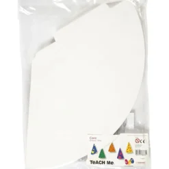 Kartongstrut, H: 23 cm, Dia. 16,5 cm, 230 g, vit, 50 st./ 1 förp.