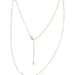 Kedja, L: 80 cm, Dia. 1 mm, förgylld, 1 st.