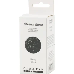 Keramikglasyr, 984-1101 °C, täckande, ebony, 60 ml/ 1 burk