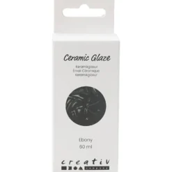 Keramikglasyr, 984-1101 °C, täckande, ebony, 60 ml/ 1 burk