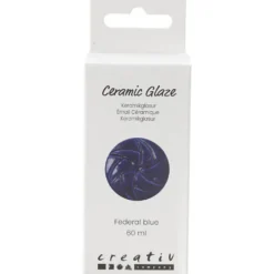 Keramikglasyr, 984-1101 °C, täckande, federal blue, 60 ml/ 1 burk