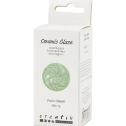 Keramikglasyr, 984-1101 °C, täckande, paris green, 60 ml/ 1 burk