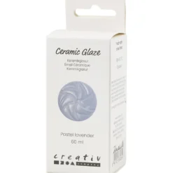 Keramikglasyr, 984-1101 °C, täckande, pastel lavender, 60 ml/ 1 burk