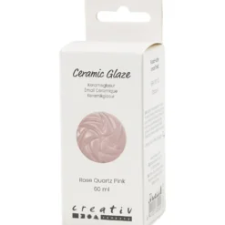 Keramikglasyr, 984-1101 °C, täckande, rose, 60 ml/ 1 burk