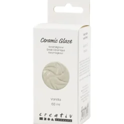 Keramikglasyr, 984-1101 °C, täckande, vanilla, 60 ml/ 1 burk