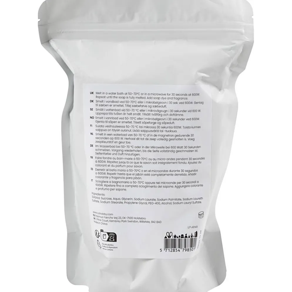 Klar tvålmassa, Granulat, 500 g/ 1 förp.