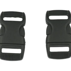 Klicklås, L: 29 mm, B: 15 mm, Hålstl. 3x11 mm, svart, 100 st./ 1 förp.
