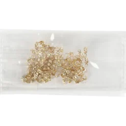 Knuttäckare med ögla, L: 8 mm, Dia. 3 mm, guldfärgad, 100 st./ 1 förp.